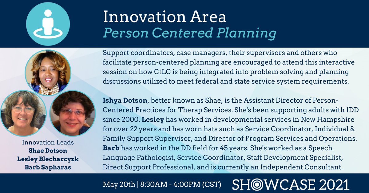 lifecoursetools's tweet photo. Join Shae Dotson of @therapservices, support expert Lesley Blecharcyzk, and independent consultant Barb Sapharas in Person Centered Planning to discuss ways CtLC is being integrated into problem solving and planning! Learn more and register here: https://t.co/CFcLJLOmPe https://t.co/qisJCAlOBy