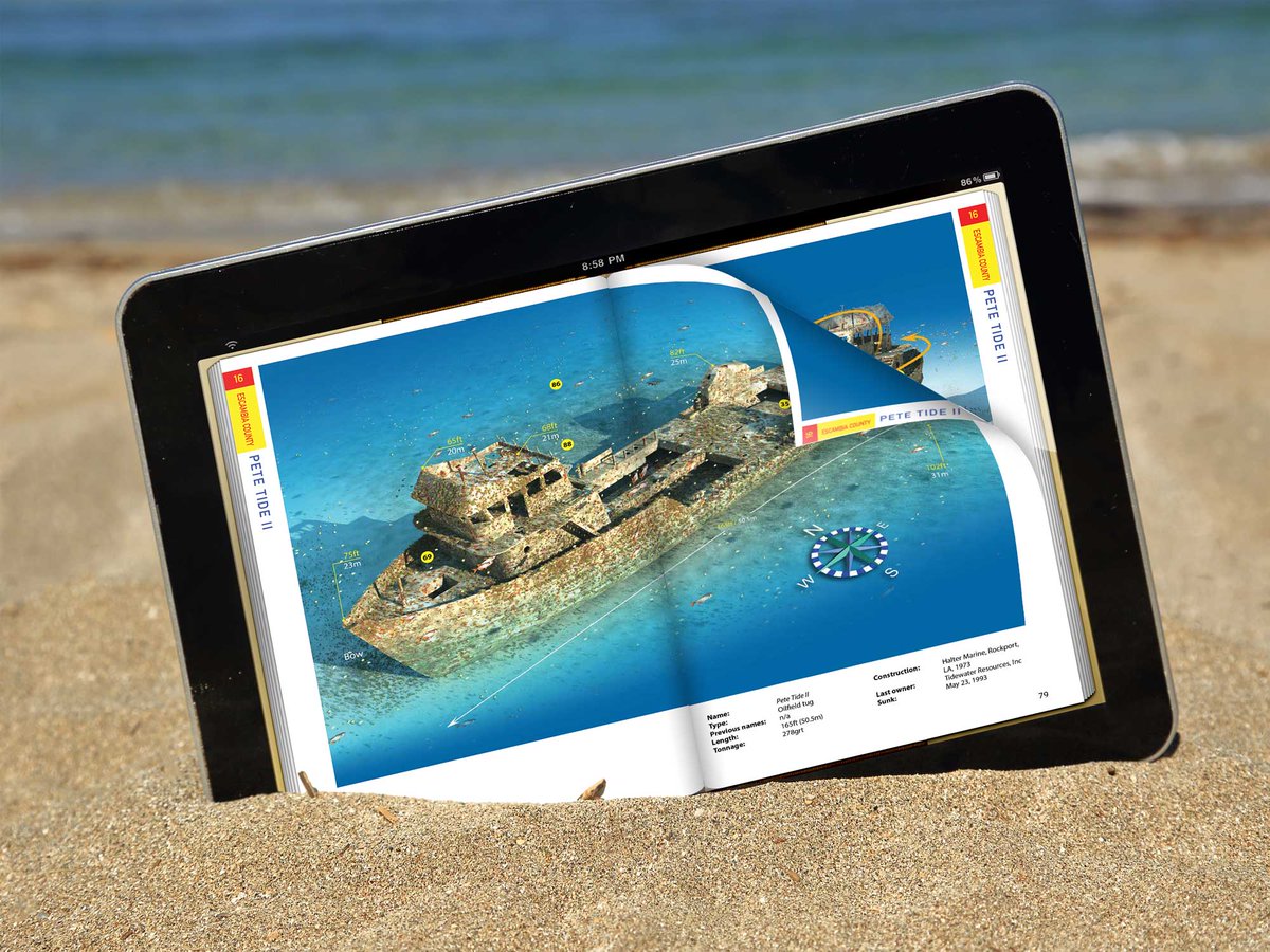ReefSmart's tweet photo. Download a FREE sample of our Northwest Florida guidebook from our website: https://t.co/JapsT1r9zH 
This mini-book is 44 pages in length and features four amazing sites in the region: Pete Tide II, Janet, USS Strength and the Turtle Snorkel Reef in Walton County. https://t.co/WnSeDODMUg