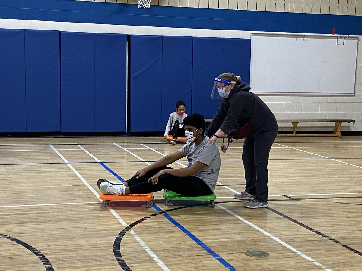 HDSB_Frankovich's tweet image. Our Life Skills classes were making sure that all of our scooters still work today. It’s been a while since any students have used them!

Everyone will be happy to hear that the scooters are “super fast”.