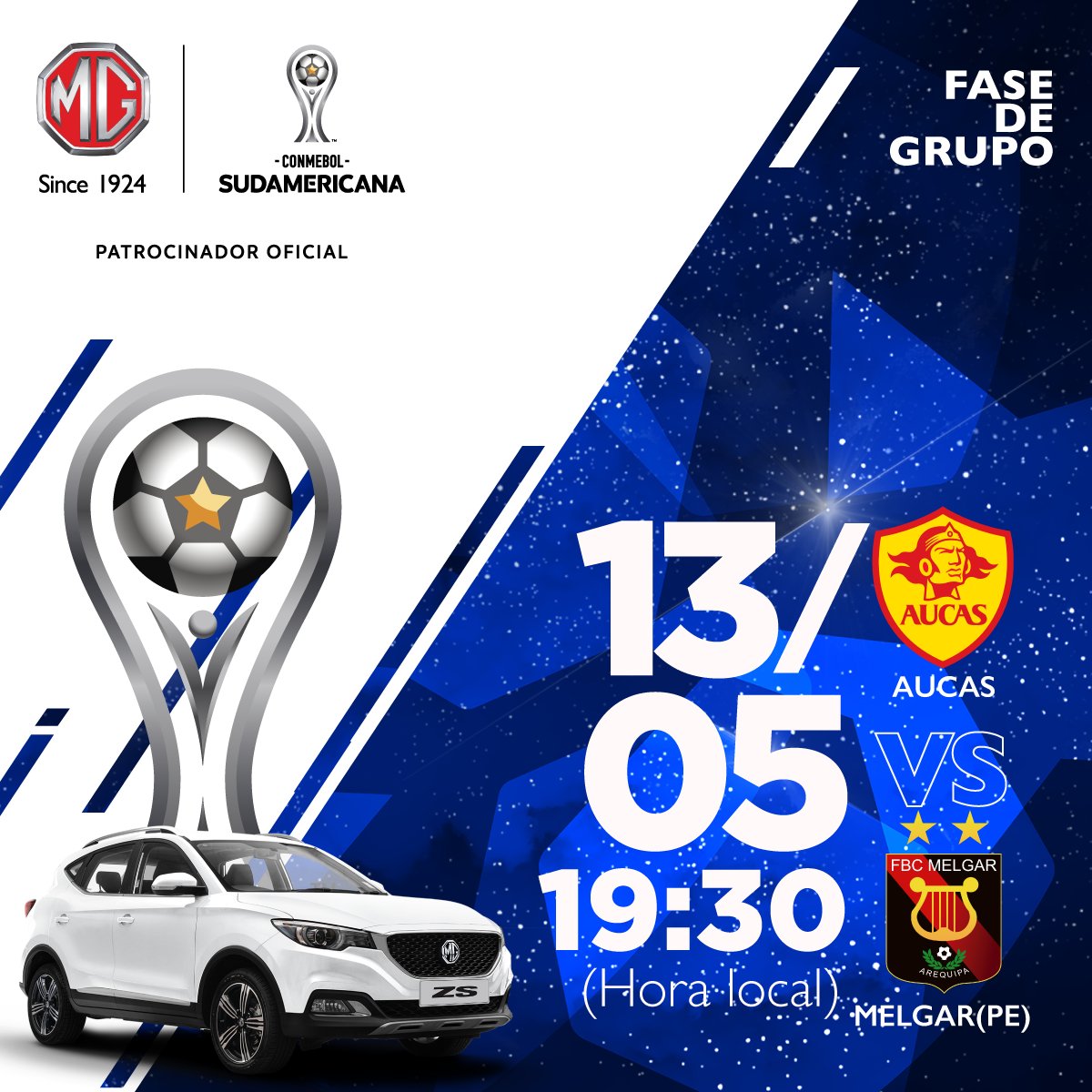 MG Motor Ecuador (@mgmotorec) on Twitter photo Es hora de la revancha entre Aucas y Melgar, ahora en Ecuador. ¿Quién ganará?
¡Descúbrelo en la próxima fecha de la CONMEBOL <a href="/Sudamericana/">CONMEBOL Sudamericana</a>!
¡Vivamos la pasión por el fútbol! 🙌⚽🎉
#MG Patrocinador oficial CONMEBOL <a href="/Sudamericana/">CONMEBOL Sudamericana</a> #LaPasionEsNuestroMotor #LaGranConquista Es hora de la revancha entre Aucas y Melgar, ahora en Ecuador. ¿Quién ganará?
¡Descúbrelo en la próxima fecha de la CONMEBOL <a href="/Sudamericana/">CONMEBOL Sudamericana</a>!
¡Vivamos la pasión por el fútbol! 🙌⚽🎉
#MG Patrocinador oficial CONMEBOL <a href="/Sudamericana/">CONMEBOL Sudamericana</a> #LaPasionEsNuestroMotor #LaGranConquista