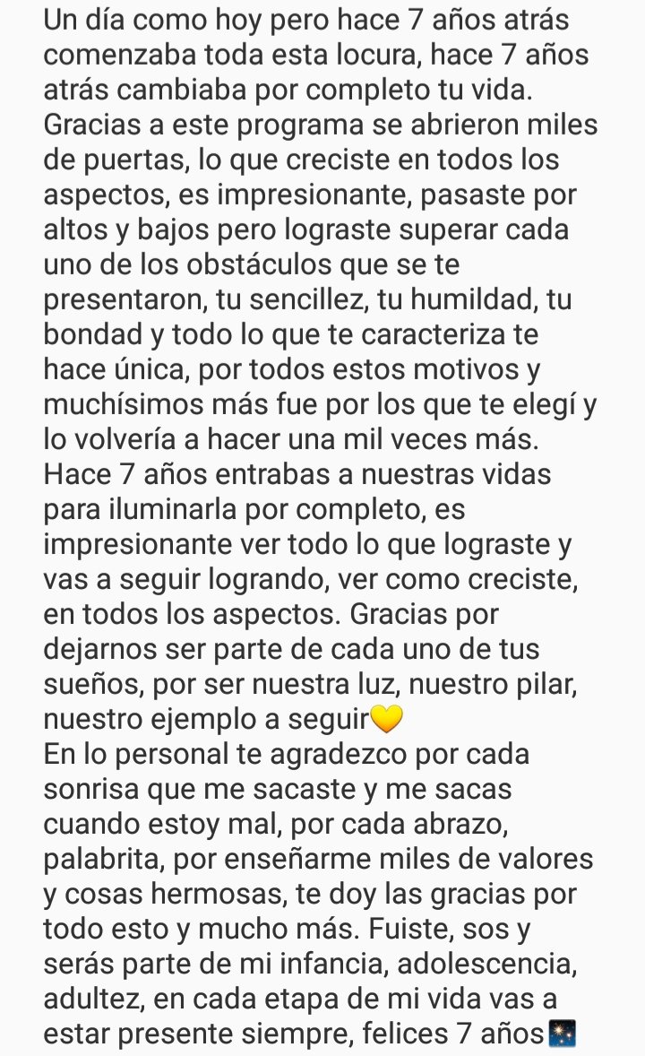 Pasionporvigna1's tweet image. Un día como hoy pero hace 7 años atrás llegabas a mi vida para cambiarla por completo, te elegí y te volvería a elegir mil veces más, estoy muy orgullosa de vos y de todo lo que logras día a día, te amo con todo mi ser y ojalá sean muchisimos años más juntos @flor_vigna 💛