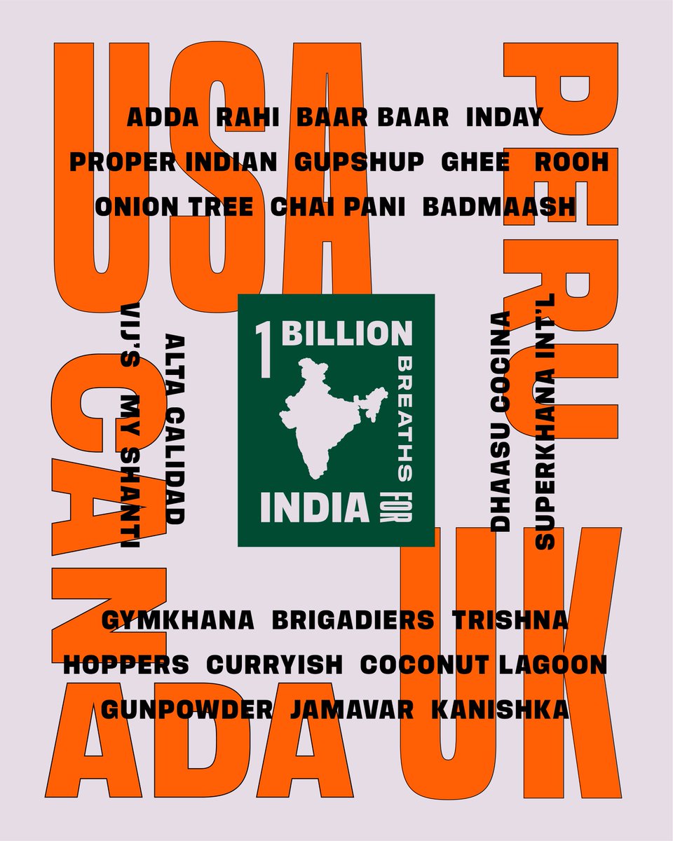 for $86 - the cost of 10KG of oxygen, in support of relief efforts in India. Coconut Lagoon/Thali is participating in this humanitarian event on May 24th.  More details to follow... #1billionbreathe #Covid19India <a href="/JimWatsonOttawa/">Jim Watson</a> <a href="/MonaFortier/">Mona Fortier 🇨🇦</a> <a href="/theJagmeetSingh/">Jagmeet Singh</a> <a href="/Ajaybis/">Ajay Bisaria</a>