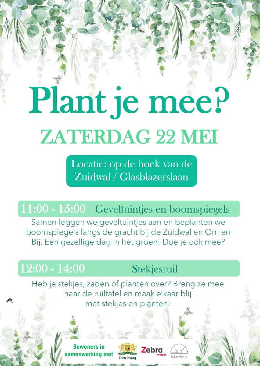 Plantjes ruilen? Of wil je gewoon meer weten over ons zonder een scherm ertussen? Volgende week zaterdag zijn we hier present met leuke tropische zaailingen (kiemplantjes)! 🌱#stadslandbouw #planten #tropisch #denhaag