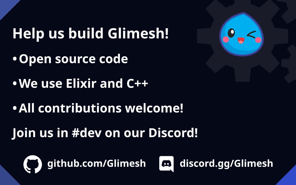 Did you know Glimesh.tv is built by the community, for the community? No really! No big overlord organizations here, just us 🤖. 

You can help too, no matter if you code, design, or come up with ideas! Find out how you can get involved: support.glimesh.tv/en-us/11-get-i…