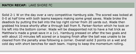 OfficialBDSL's tweet photo. Match recaps from @LakeShore_FC and @Hamburg_FC_ for their game against each other. Who did it better? https://t.co/kLBLNFhRnD