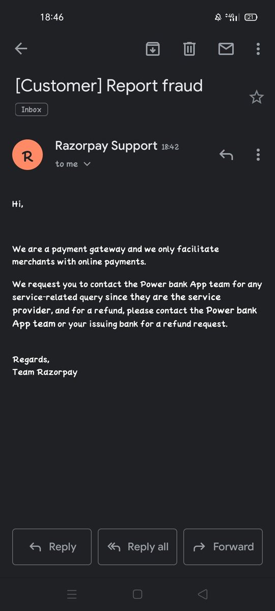 satyesh009's tweet photo. Scam 2021.
POWER BANK 
How did @GooglePlay gave permission to this type of app ?
Who is responsible for this scam 
@Razorpay @RuPay_npci were also connected to it

They have looted millions of people
 @PMOIndia we want strict actions.

@aajtak @ndtv @CybercrimeCID
#powerbankscam https://t.co/p9aQr28ZkT