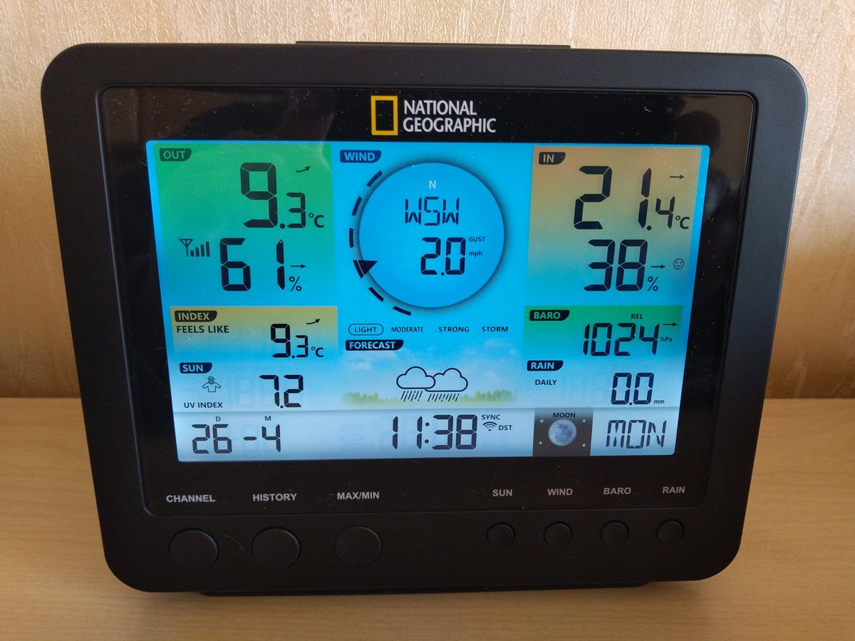 Product Review: Bresser / National Geographic 7in1 Weather Center: catterblog.blogspot.com/2021/05/review… <a href="/weathercloud/">Weathercloud</a> <a href="/AWEKAS_weather/">AWEKAS_weather</a> <a href="/wunderground/">Weather Underground</a>