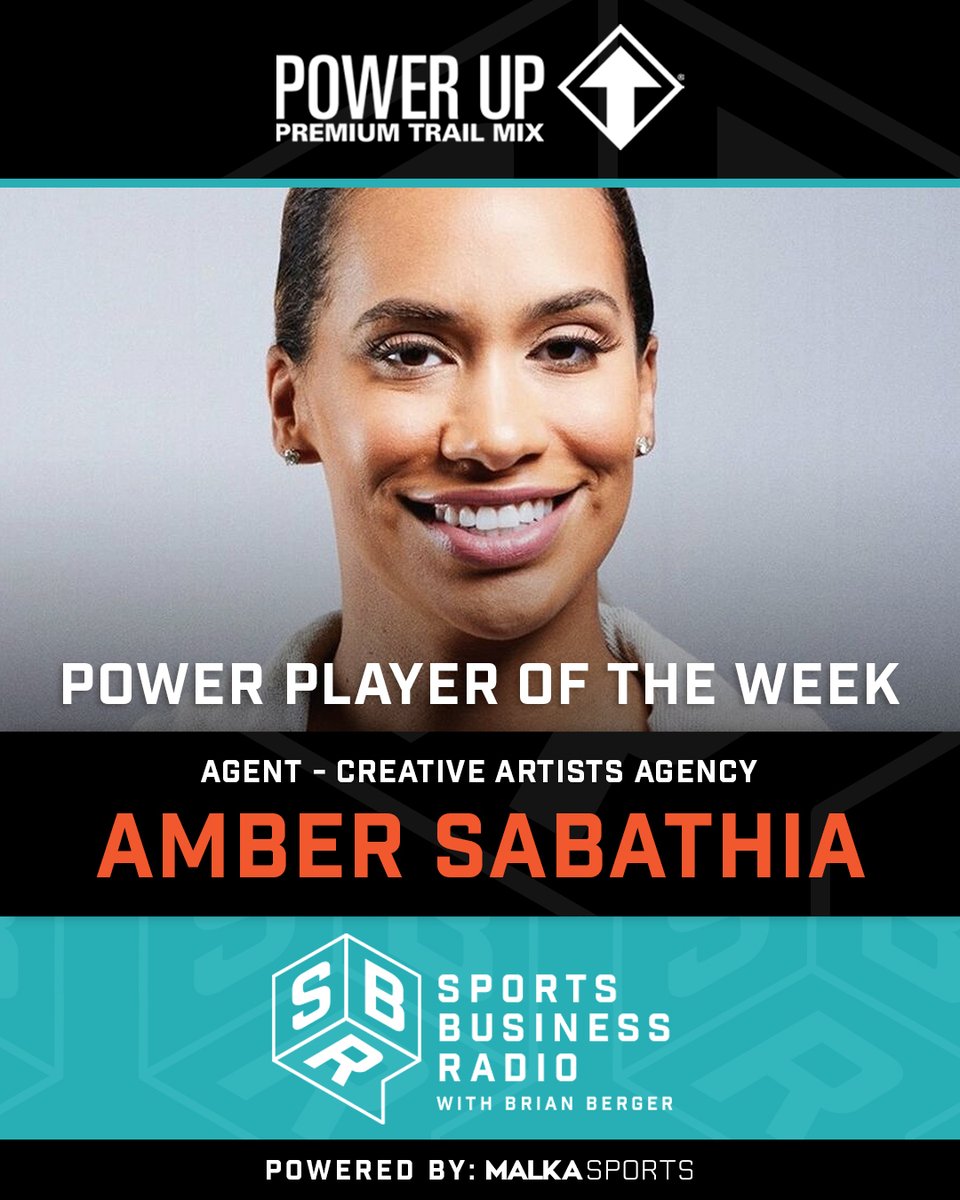 SportsBusinessRadio (@sbradio) on Twitter photo Congratulations to <a href="/AmberSabathia/">Amber Sabathia</a> on being the <a href="/PowerupSnacks/">PowerUpSnacks</a> Power Player of the Week.
Amber Sabathia brings her deep experience in the business of baseball to <a href="/CAA_Baseball/">CAA Baseball</a> as a Baseball Agent. #PowerUpPOW #MLB #CAA #Agent Congratulations to <a href="/AmberSabathia/">Amber Sabathia</a> on being the <a href="/PowerupSnacks/">PowerUpSnacks</a> Power Player of the Week.
Amber Sabathia brings her deep experience in the business of baseball to <a href="/CAA_Baseball/">CAA Baseball</a> as a Baseball Agent. #PowerUpPOW #MLB #CAA #Agent