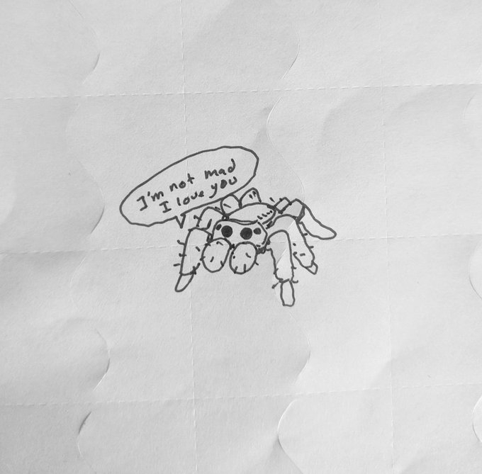 anxious friends are encouraged to rotate this 2D mind spider 
