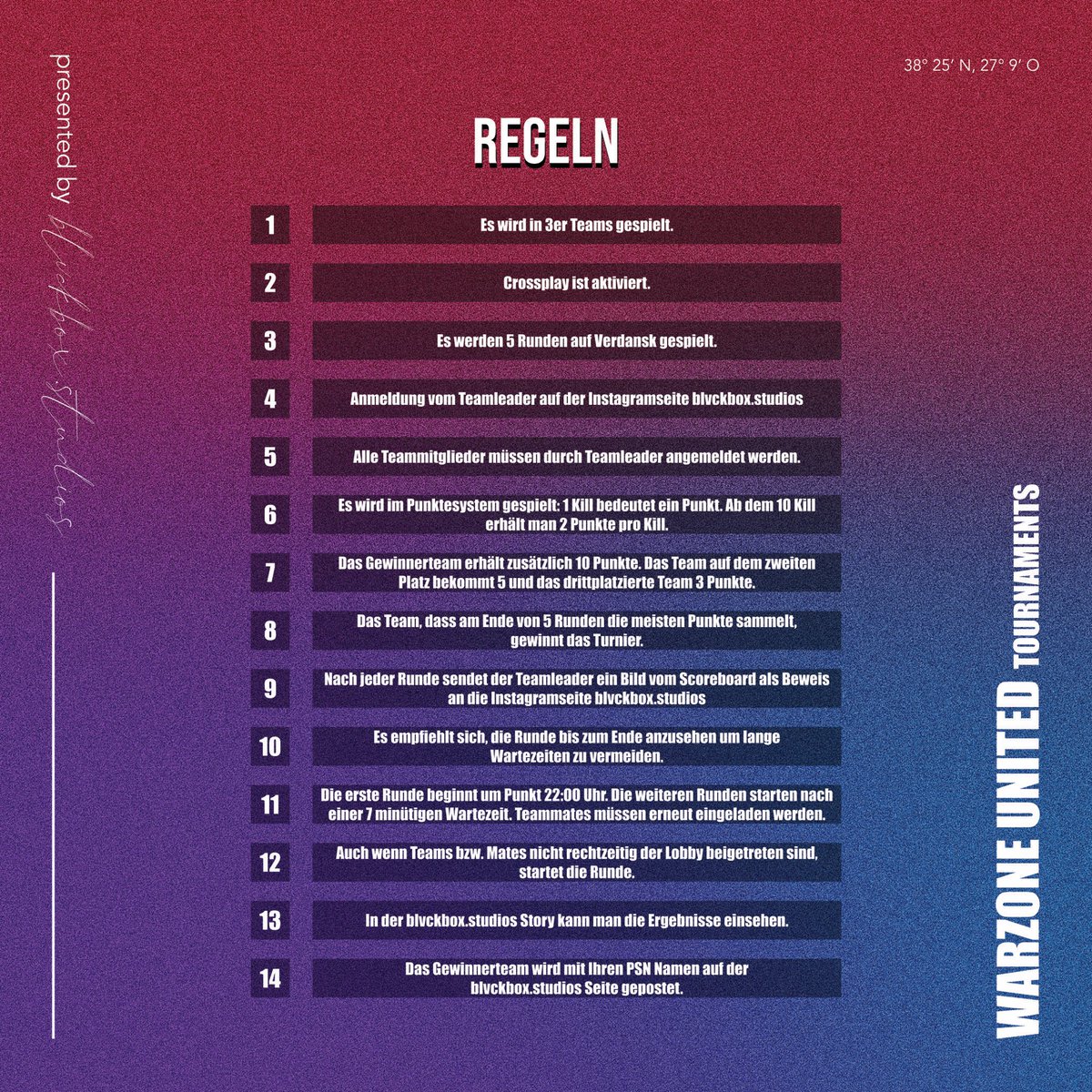 Ich veranstalte ein Warzone Turnier... Melde dich jetzt mit deinen Mates an. #Warzone #CallOfDuty #tournament #privatelobby #blvckboxstudios