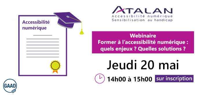 De 14h à 15h, un webinaire sur la formation à l'accessibilité numérique. Quels enjeux ? Quelles solutions ? #FormationProfessionnelle #Formation #eLearning #numerique 👉Pour vous inscrire : forms.gle/L4AbdV57sL7g9g…