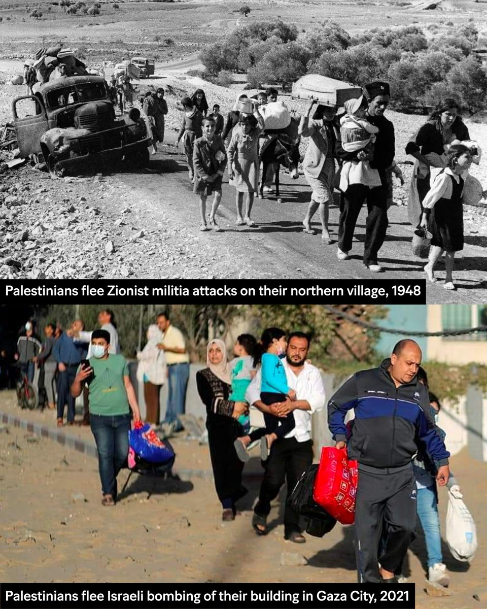 jvplive's tweet photo. The Nakba, the forced expulsion of Palestinians from their homes and lands, began in 1948 and continues today — not just in #SheikhJarrah, Jerusalem, but also in Gaza, where civilian home destruction by Israeli bombs have made hundreds of families homeless in recent days. https://t.co/r9BeNdVBzv