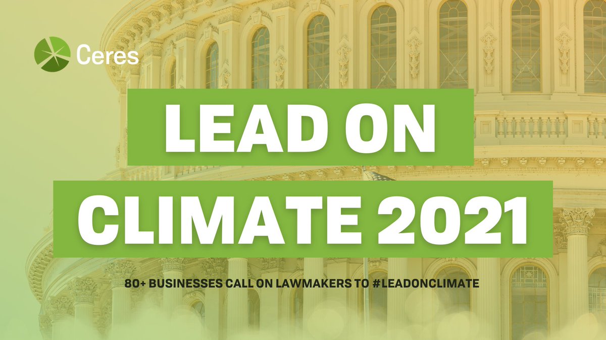 Climate action is good for business, the economy, people and planet. Excited to be participating in #LEADonClimate today! bit.ly/3tIek1Q