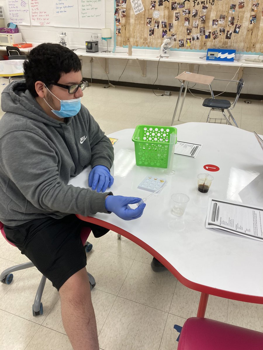 BMattCHS's tweet photo. Freshmen BioMed students are trying to design an enteric tablet that will not dissolve until it reaches the small intestine. https://t.co/xSfLrBNZVN