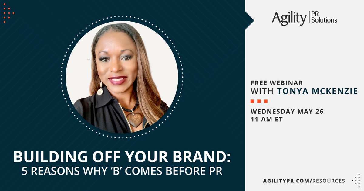 What do you want to be known for? It’s a big question but an integral one for developing a bold brand and an effective #PR strategy. <a href="/TonyaMcKenziePR/">Tonya McKenzie | PR & Sports Media Pro</a>, Founder of @sandandshores joins us May 26th at 11 am ET to help you answer that question. hubs.ly/H0N88f80 #Webinar