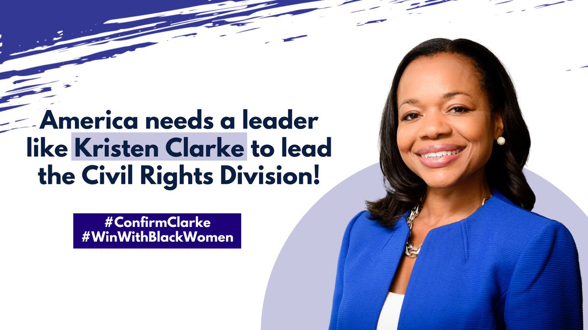 NatUrbanLeague's tweet photo. .@KristenClarkeJD has committed her career to holding doors open for all people – doors that should have never been locked. #ConfirmClarke #WinWithBlackWomen https://t.co/aukDnzflnr