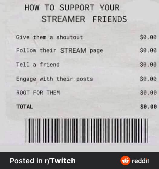 REALiamtripleg's tweet photo. Money isn’t always the best way to support someone! https://t.co/DmcsPTtY5R