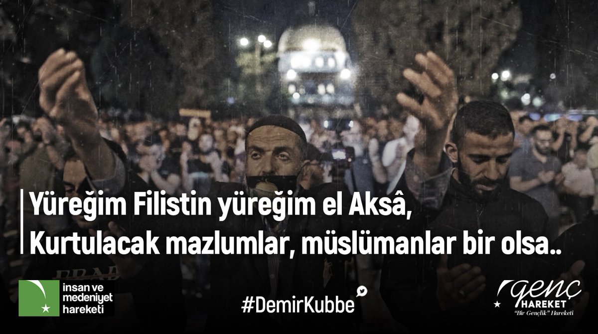 Yüreğim Filistin, yüreğim el Aksa
Kurtulacak mazlumlar, Müslümanlar bir olsa.
#DemirKubbe #AlAqsaMosque  #Jerusalem #AlAqsa #MescidiAksa #MescidiAksadaBaskınVar #hamas #isrealterrorist  #MescidiAksa #Ebabil #GazaMassacre #MescidiAksaOnurumuzdur #MescidiAksaBaskını #المسجد_الأقصىى
