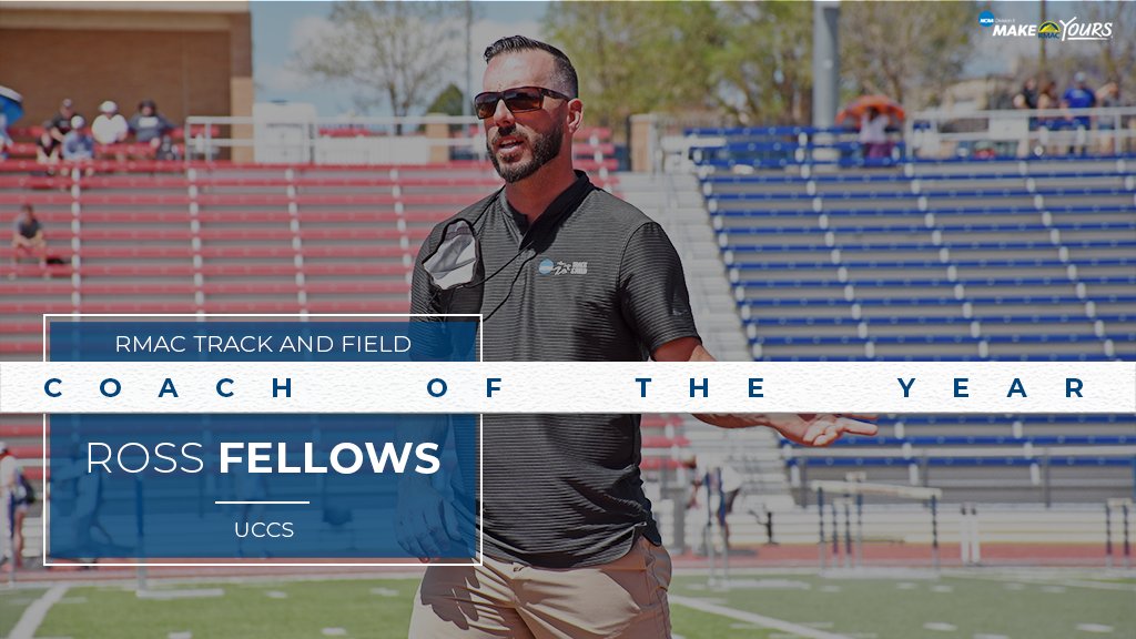 Ross Fellows of @GoMountainLions is the #RMACtf Men's and Women's Coach of the Year after leading UCCS to the first RMAC TF championship sweep since 2014. #EverythingElevated