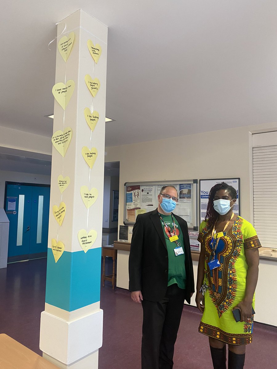 Thank you to the team on Ken Porter ward for showing me and @CFIObehmht1 your great displays of comments from service users and staff - really inspiring! This shows just a very small bit of it! <a href="/Ennie17193031/">Ennie</a> <a href="/KDerben/">Dr Kathy Swanzy-Derben</a> @CFIObehmht1 <a href="/BarryJDDay/">Barry Day</a> @drmandaluke