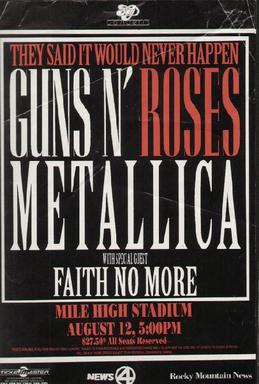May 12th, 1992: Lars Ulrich &amp; Slash of Guns N' Roses held a press conference to announce #Metallica, Guns N' Roses , &amp; Faith No More tour.