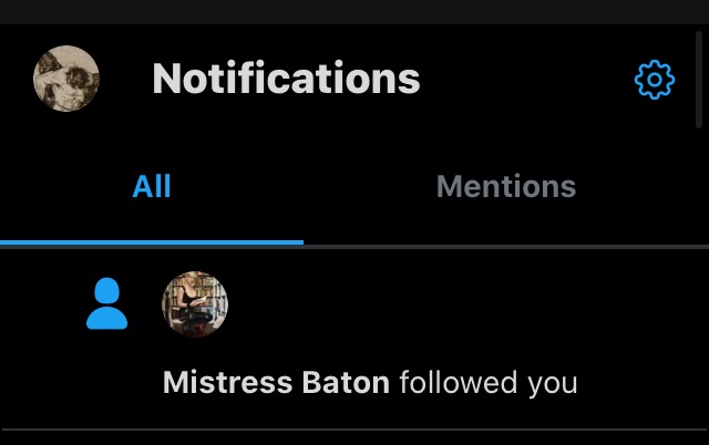 Thank you for the follow Mistress Baton 😊. Mistress Baton is so kind. 🙇‍♂️. Mistress Baton is such a wonderful and thoughtful Superior Lady. And yes, Mistress Baton has the most beautiful smile 🌹. Everyone should follow Mistress Baton @vonnie_aka_MB 🙇‍♂️