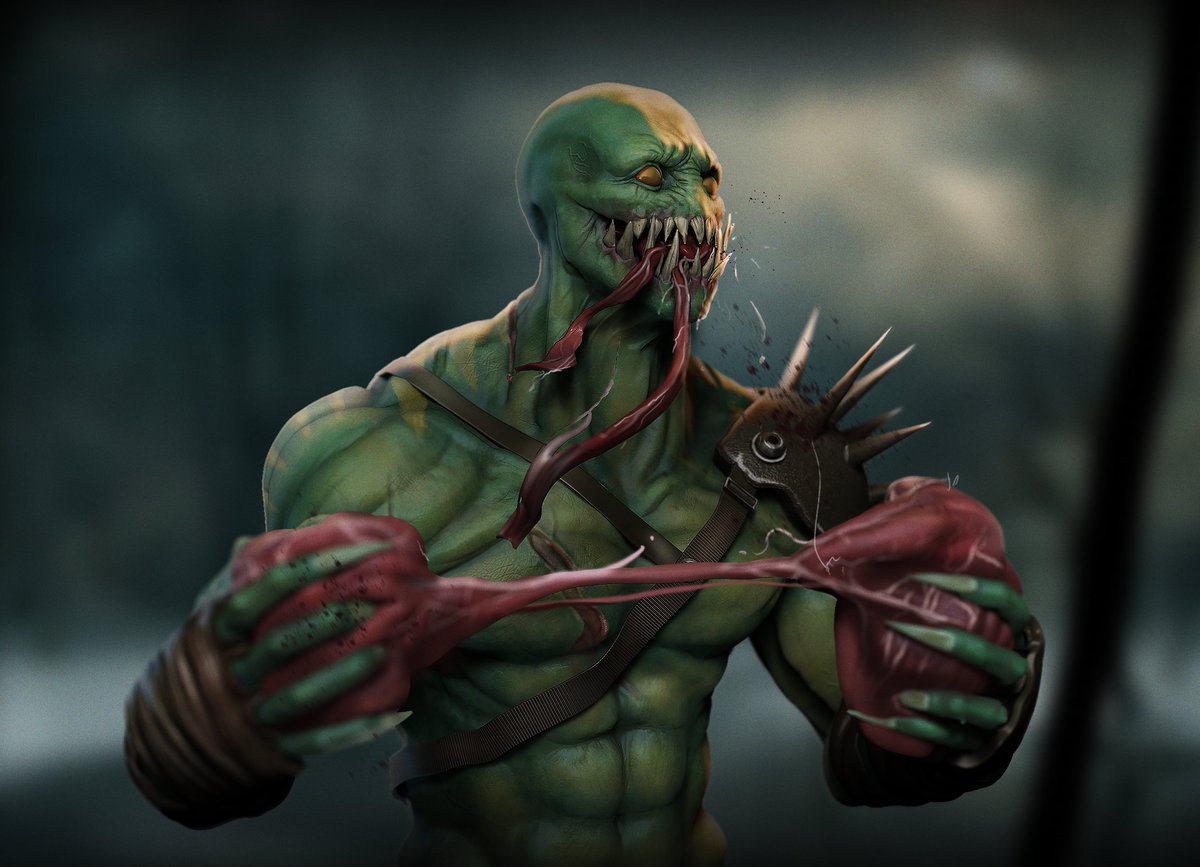 ZeroCartin's tweet image. I designed this character with my brothers when I was around 12, inspired by Mortal Kombat, and part of the character collection for our own "Trilli Cards". Thanks to @pablander for all the inspiring lessons and tutorials.

#zbrush #characterart #zsculpt #illustration