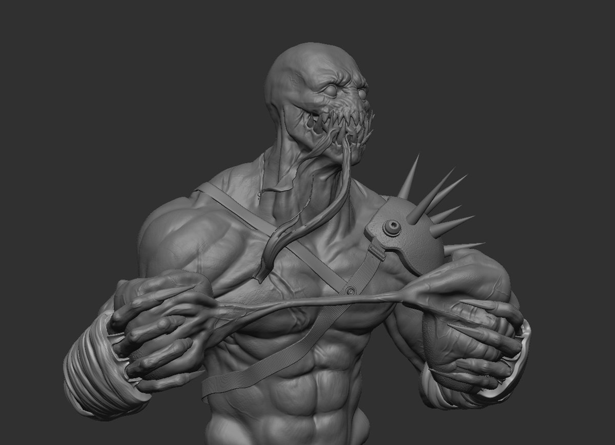 ZeroCartin's tweet image. I designed this character with my brothers when I was around 12, inspired by Mortal Kombat, and part of the character collection for our own "Trilli Cards". Thanks to @pablander for all the inspiring lessons and tutorials.

#zbrush #characterart #zsculpt #illustration