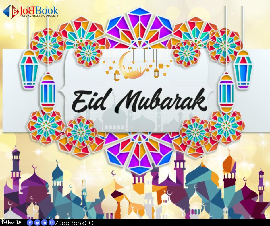 JobbookCo's tweet photo. Seize the moment and be happy.

Eid Mubarak from Jobbook Recruitment Co Family.

May this Eid brings you joys unlimited, may all your wishes come true on this holy day, and may you and your family be blessed by the Grace of Allah.

#EidMubarak #Ramadan2021 #Alhamdulillah #Jobbook https://t.co/Q0q1yb83tG