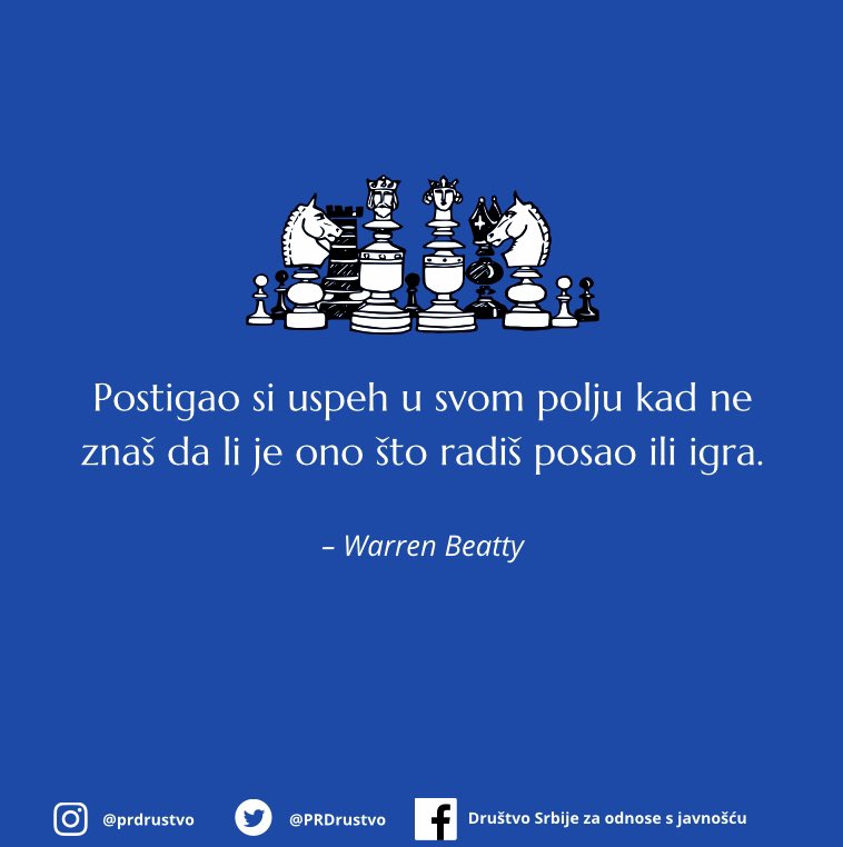 👉 Warren Beatty o uspehu.
•••••••••••••••••••••••••••••
#how2pr #komunikacija2021 #dsoj #pr