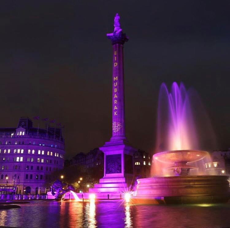 Fantastic scenes from Trafalgar Square as Eid celebrations begin in London and around the world. Sending my warmest wishes to everyone observing—from my family to yours, #EidMubarak.