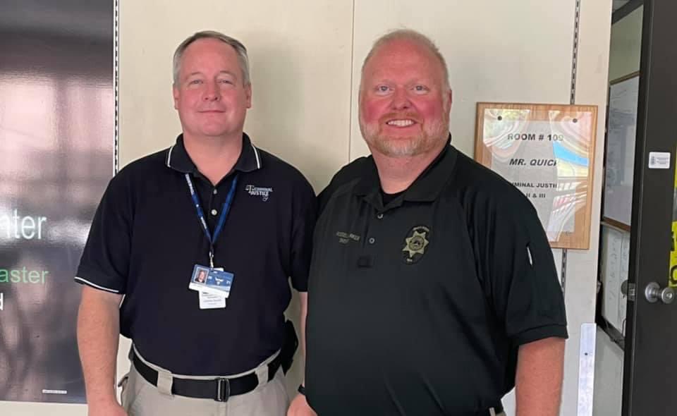 outdoorwade's tweet photo. Awesome to have Sheriff Barker @tnacso speak to our Criminal Justice classes today @ACCTC_ @ACSchoolsTN . We are thankful to have a Sheriff and deputies committed to not only our school safety but invested in helping educate our youth as they mature into adulthood. https://t.co/89V5FzfzTK
