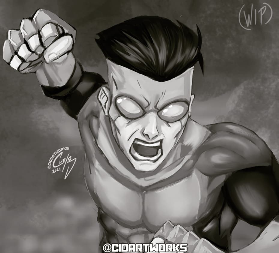 cidartworks's tweet photo. WIP: New #sketch of #MarkGrayson as #Invincible I just finished watching the #Amazon series base on the #comics
#OmniMan #NolanGrayson next
#WIP #invincibleamazon #ComicArt #invincibleshow #imagecomics #robertkirkman #FANART #art #rt #Illustration #digitalart #ArtistOnTwitter https://t.co/KfshsSITe4