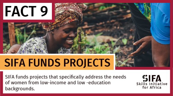 SIFA_FC's tweet photo. Did you know…
SIFA funds projects that specifically address the needs of women from low-income and low -education backgrounds.
@UNDPNigeria
@ossap_sdgs
@ILOAbuja
@KDSG_MBIT
@FinMinNigeria
@NigeriaMFA
@officialNEPZA
@TheIoDNigeria
#Fact9
Visit: https://t.co/8UZPj2fKNF https://t.co/6JXIK71flR