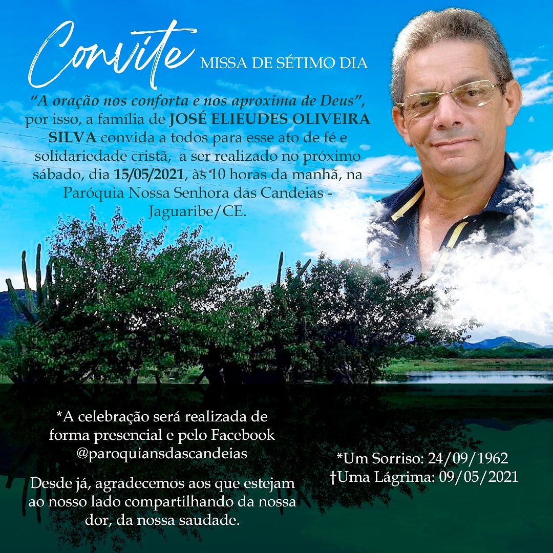 Missa de 7° dia do meu pai. 🖤