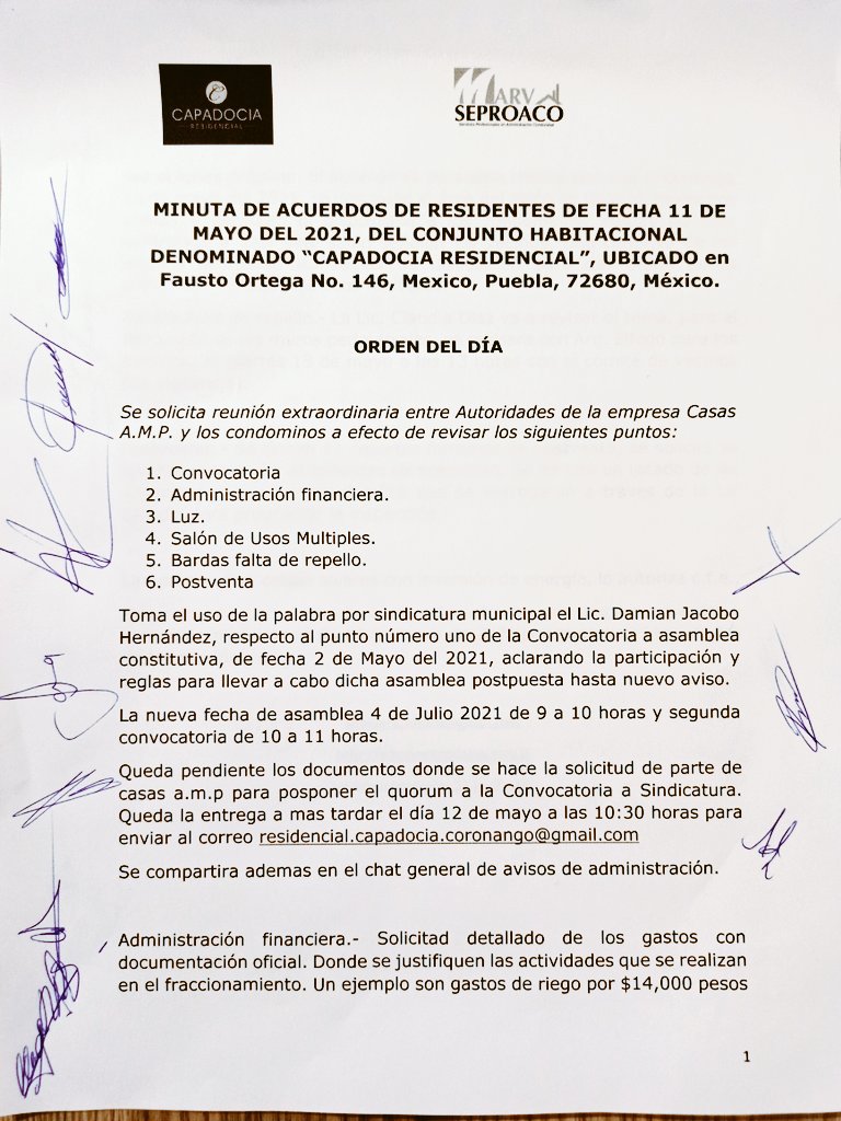CapadociaPuebla's tweet photo. @CFE_Contigo Soy Javier casa 38 en residencial Capadocia, en calle fausto ortega 146, Coronango Puebla quiero comentar que la Luz aca se va constantemente en el día, algunos dias se llega a ir hasta 10 veces. Ayer tuvimos una junta con la constructora para saber que esta pasando. Anexo https://t.co/ShuyTL3y6I