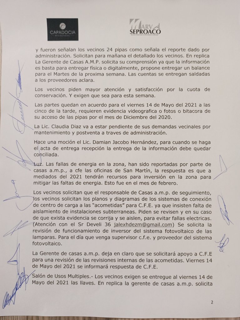 CapadociaPuebla's tweet photo. @CFE_Contigo Soy Javier casa 38 en residencial Capadocia, en calle fausto ortega 146, Coronango Puebla quiero comentar que la Luz aca se va constantemente en el día, algunos dias se llega a ir hasta 10 veces. Ayer tuvimos una junta con la constructora para saber que esta pasando. Anexo https://t.co/ShuyTL3y6I