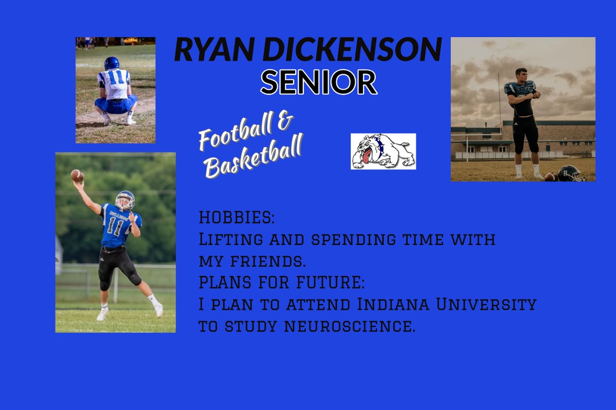 bulldogs_c's tweet photo. Senior Ryan Dickenson - Football and Basketball https://t.co/jw2p8KY5wB