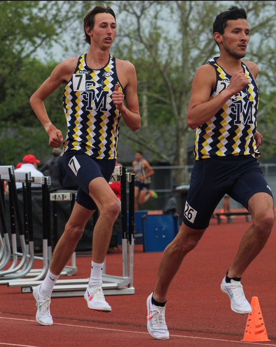 SaintMaryXCTF's tweet photo. Tyler Soliz crushed his 5,000m best with his 2nd place finish at the KCAC Championships last week in an NAIA B Standard time of 14:45.09, just barely missing the A Standard cutoff! Tyler also improved his A Standard in the 10,000m to 30:39.69 the night prior! #GoSpires https://t.co/yonW3sB0am