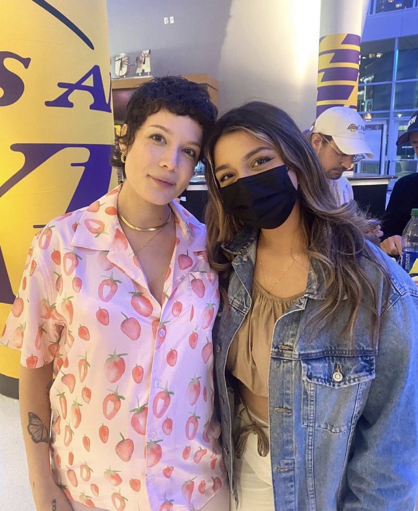 Halsey Lakers Game Painted Strawberries Shirt The Honey POP Fashion Fix