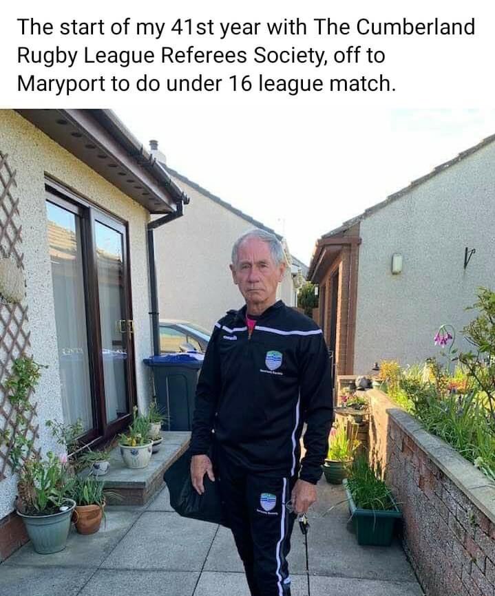 👏 Superb achievement for Neil Byers, the longest-serving active member of the Cumberland Rugby League Referee’s Society.