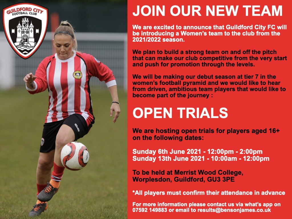 BensonDotCoach's tweet image. ⚽️👀 Follow link to register interest 
🔴⚪️ forms.gle/L9GkQBn6VkXLyX… 

#surrey #football @surreyfa @emmabarnes2014 @guildfordcity @GCFCfans @gcbgfc