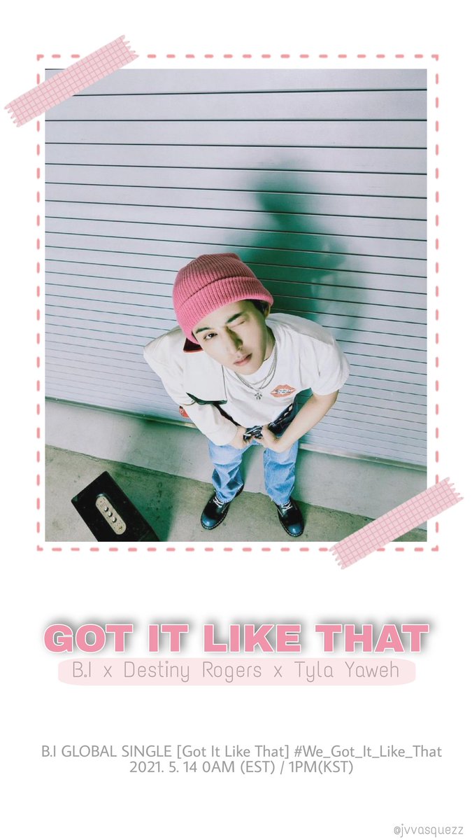 jayvee_lilac's tweet photo. Hi guys! I just want to share these wallpapers I edited inspired from B.I latest ig post. (051221)
⠀
#BI #Destiny_Rogers #Tyla_Yaweh
#Global_Single #Got_It_Like_That #GILT #D_1
#IOK_MUSIC #131LABEL #BI_GotItLikeThat_D1 #kimhanbin 
#hanbin #GOTITLIKETHAT
#jvvasquezzedits https://t.co/Bcujcq9XJC