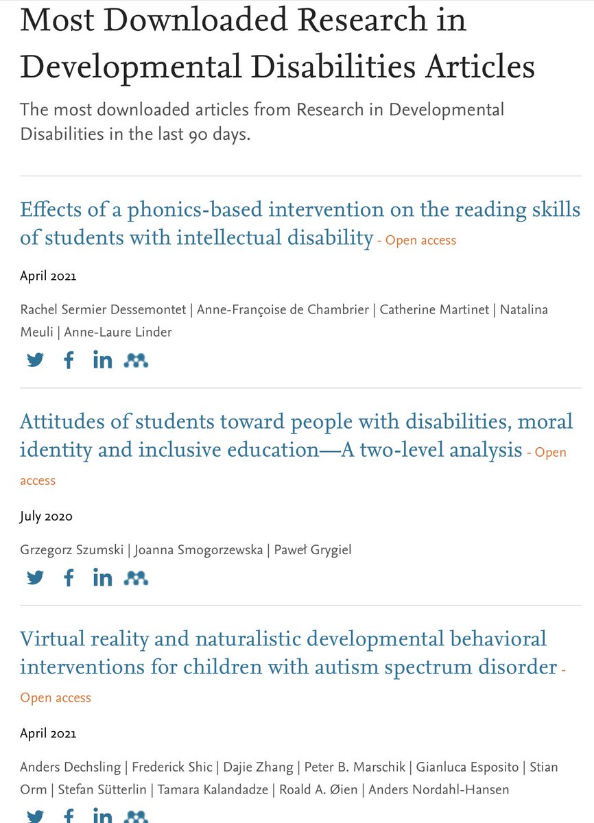 Nice to see our open access review of NDBI Virtual reality interventions is getting a lot of downloads  sciencedirect.com/science/articl…  @MichealSandbank @KristenBott #MichelleSandBOX