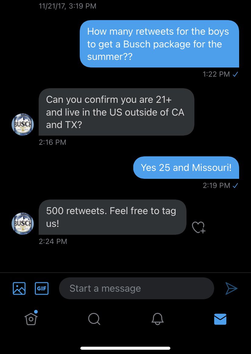 Y’all know how much I like Busch Light. Help me and the boys out! @BuschBeer @Rods_world @DylanNance @DRoss913