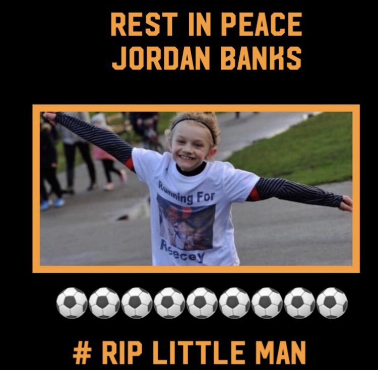 May he rest in peace ⚽️⚽️⚽️⚽️⚽️⚽️⚽️⚽️⚽️ #RIPLittleMan #restinpeacejordanbanks #footballfamily
