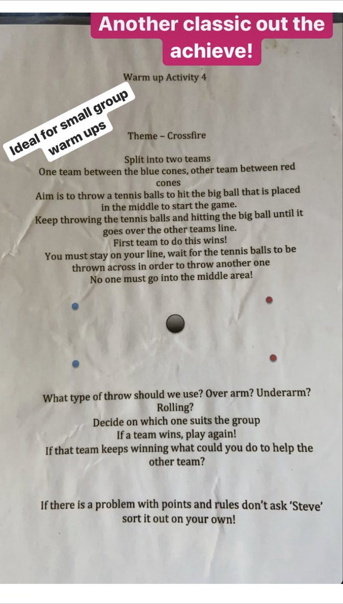 primary_hq's tweet image. 🏏 Cricket Warm up idea🏏 #pe #primarype #teacher5oclockclub