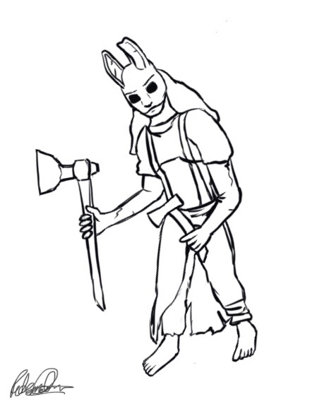 RebeccaDCodona's tweet image. tried some more digital drawing of the Huntress (Dead by Daylight) her legs are a bit too short but I like how it turned out anyways 😂
.
.
.
.
#DeadbyDaylight #DeadbyDaylightfanart #huntress #dbd #ArtistOnTwitter #drawing