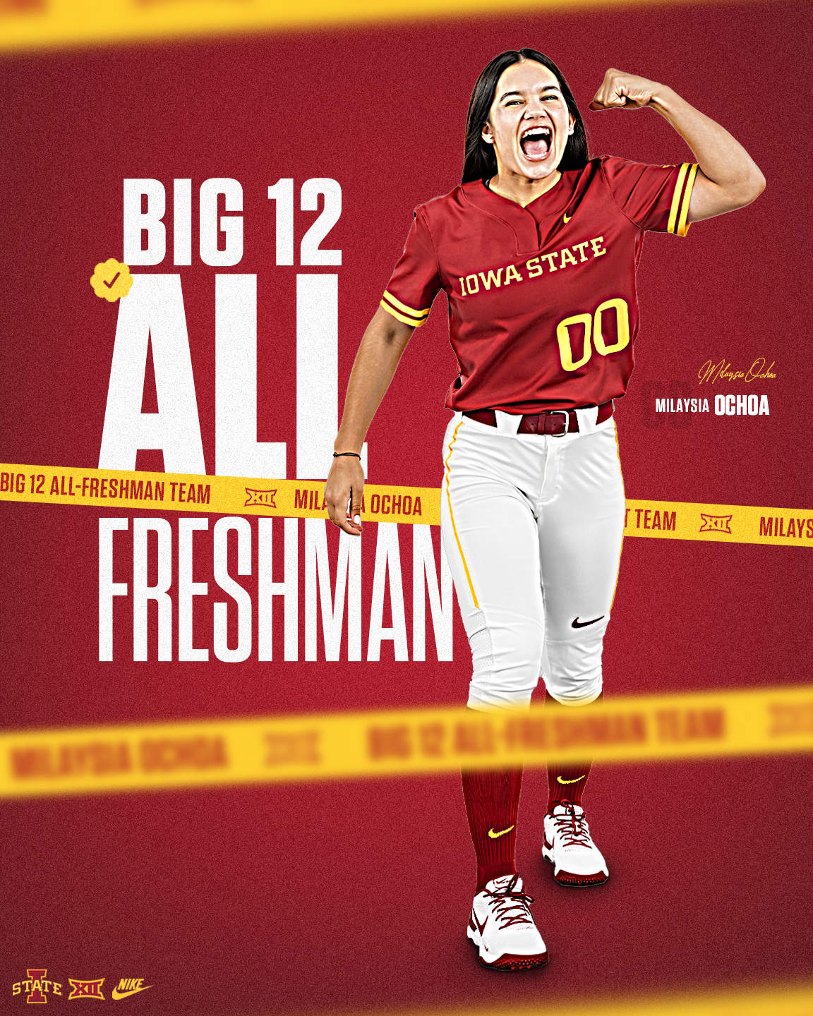 Iowa State Softball on Twitter "Milaysia Ochoa is a unanimous AllBig