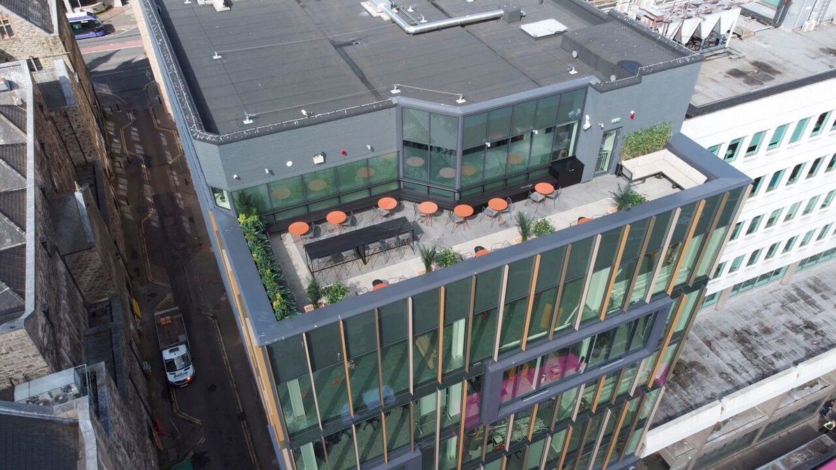 stratawaterpro's tweet photo. Eagle Star House, Belfast City centre.
Some great drone shots captured recently of this project which we assisted  @GRAHAMGroupUK with last year.
@DANOSAUK 25 year built up felt system to main roof and paved terrace area. Outstanding work from the team GBS Roofing Ltd. https://t.co/fffL0iCbIA